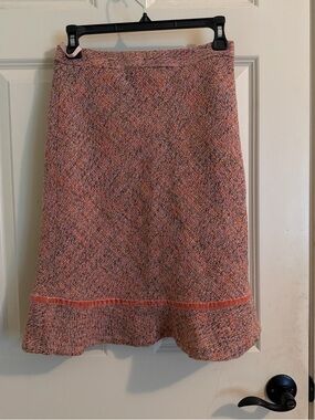 Gap Women's Pink Tweed A-Line Skirt